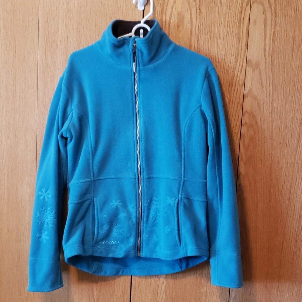 Teal fleece jacket